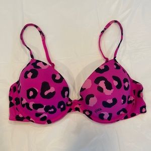 Pink T-shirt Demi Bra Sz 34C